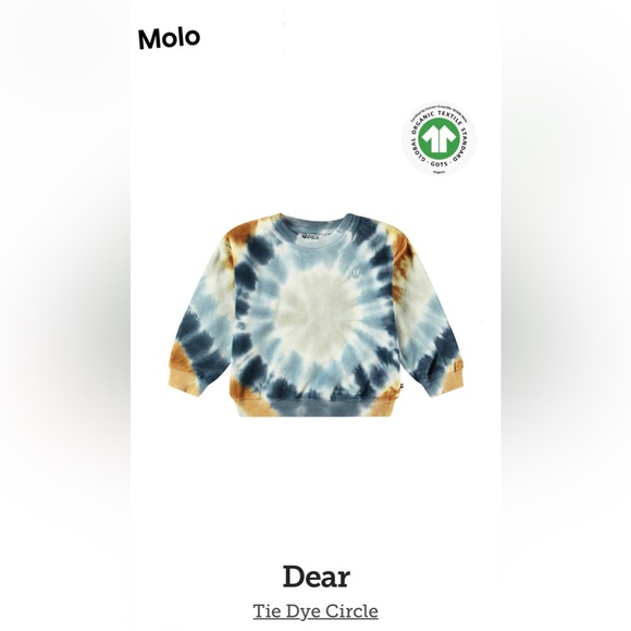 Molo Other - Molo Tie-Dye Sweatshirt - Blue, Brown, and Gray (UNISEX- size 2 yr old)